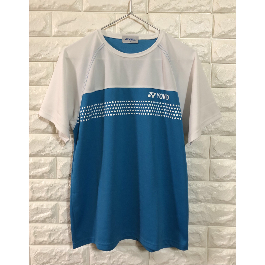 YONEX - 美品 ヨネックス Tシャツ 水色 白 水玉 ドット Mの通販 YONEX - 美品 ヨネックス Tシャツ 水色 白 水玉 ドット Mの通販