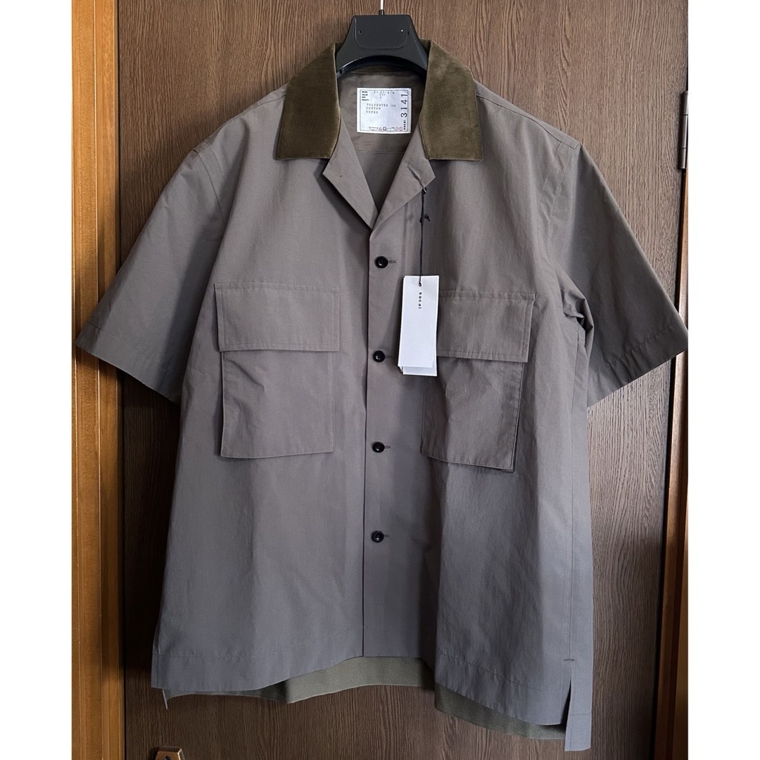 sacai - 4新品 sacai メンズ Matte Taffeta 半袖シャツ サカイの sacai - 4新品 sacai メンズ Matte Taffeta 半袖シャツ サカイの