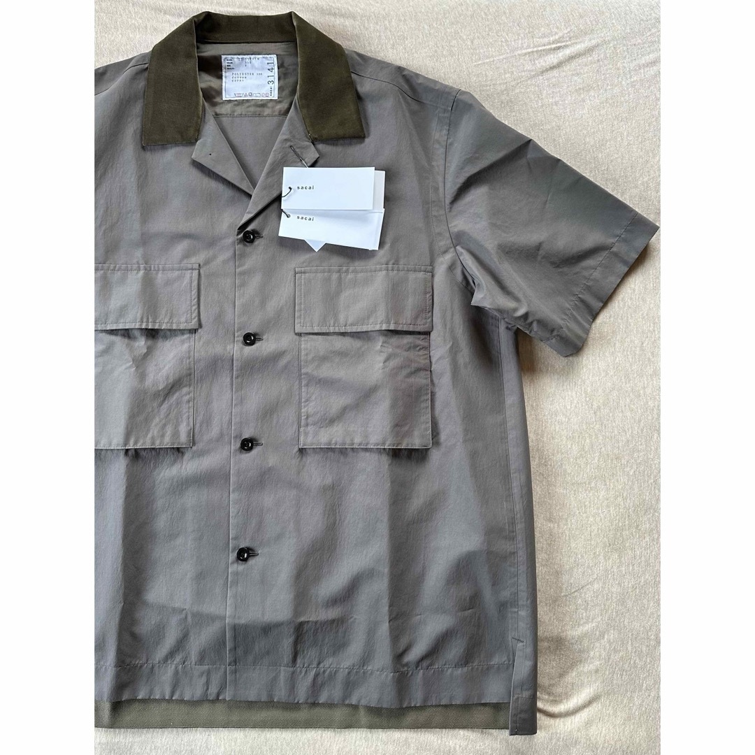 sacai - 4新品 sacai メンズ Matte Taffeta 半袖シャツ サカイの sacai - 4新品 sacai メンズ Matte Taffeta 半袖シャツ サカイの