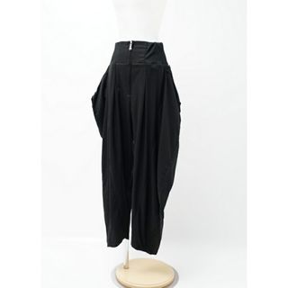 ■美品■LIMI feu リミフゥ ワイドパンツ サルエルパンツ サイズS ヨウジヤマモト サイドジップ ブラック ブランド古着【中古】20230522/GN3695(デニム/ジーンズ)
