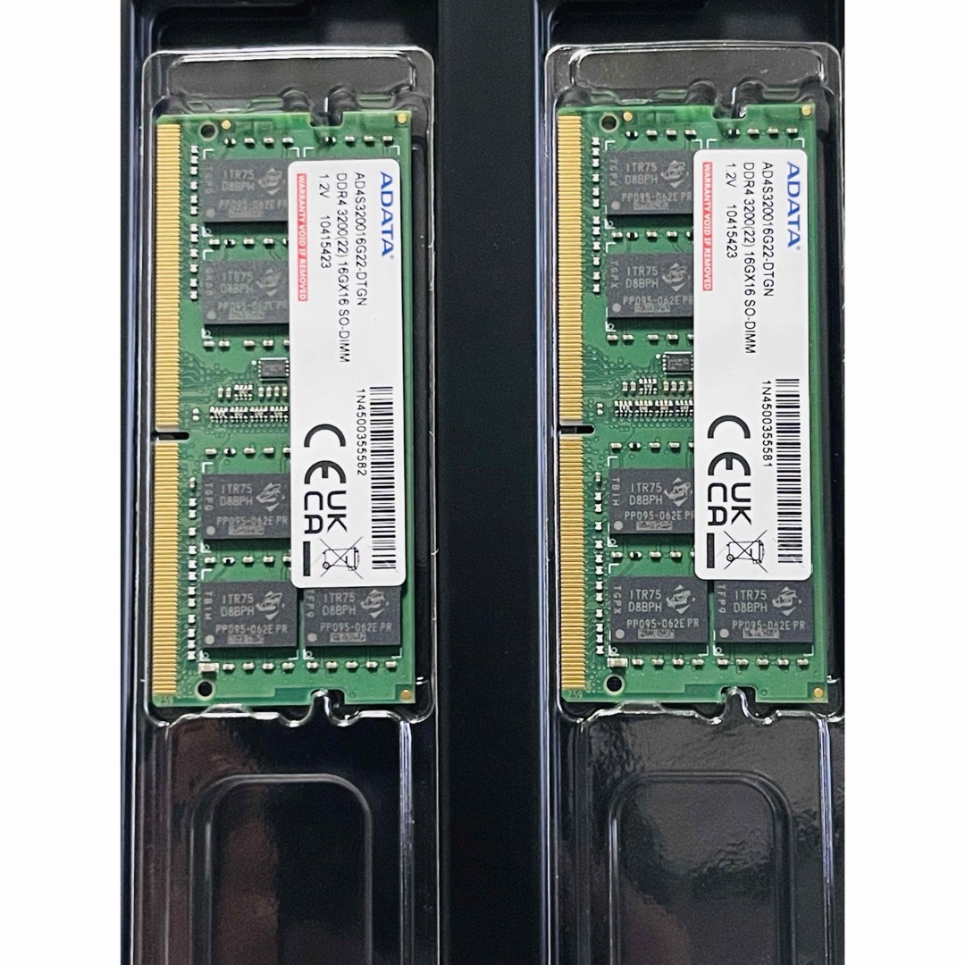 ADATAノート用メモリー / DDR4 /16GB × 2枚組 ADATAノート用メモリー / DDR4 /16GB × 2枚組