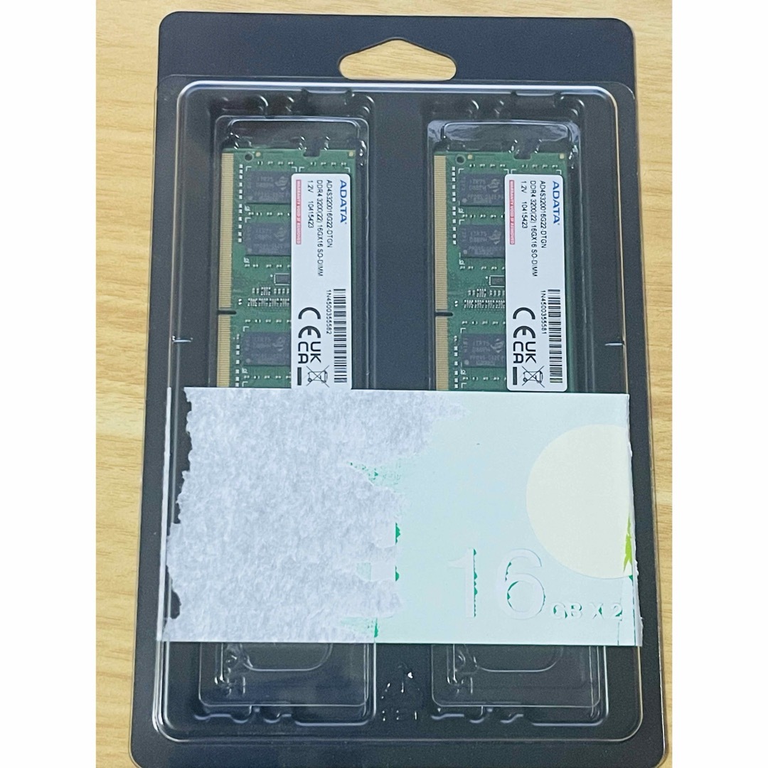 ADATAノート用メモリー / DDR4 /16GB × 2枚組 ADATAノート用メモリー / DDR4 /16GB × 2枚組