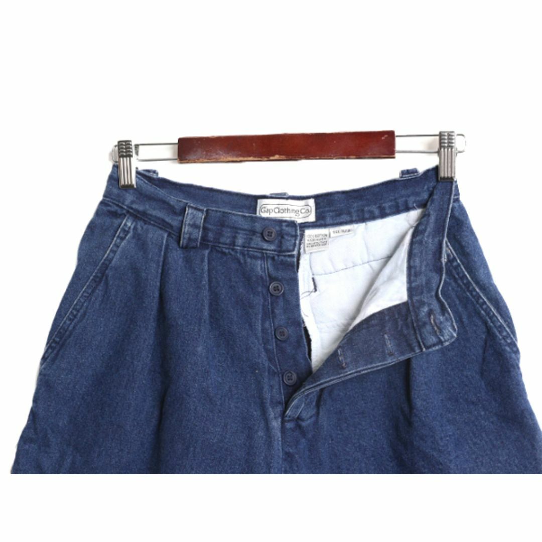 80s USA製 OLD GAP デニム ショートパンツ レディース 実寸 27 S 80s USA製 OLD GAP デニム ショートパンツ レディース 実寸 27 S