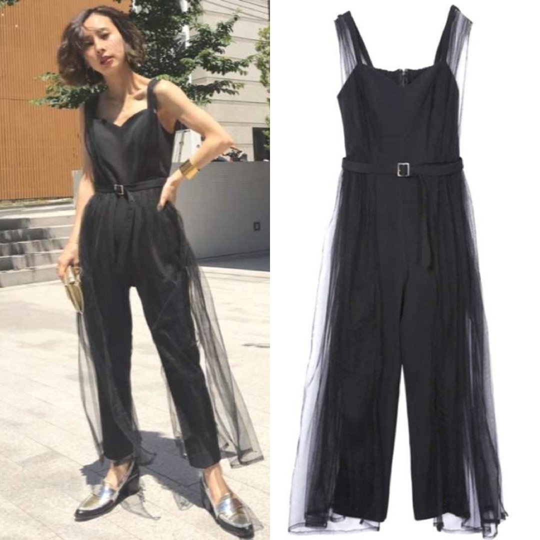 Ameri VINTAGE - Ameri【タグ付新品】チュール ロンパース 結婚 Ameri VINTAGE - Ameri【タグ付新品】チュール ロンパース 結婚