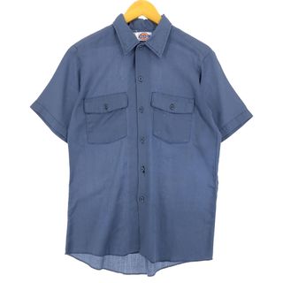 ディッキーズ(Dickies)の古着 80年代 ディッキーズ Dickies 半袖 ワークシャツ USA製 メンズM ヴィンテージ /eaa460497(シャツ)