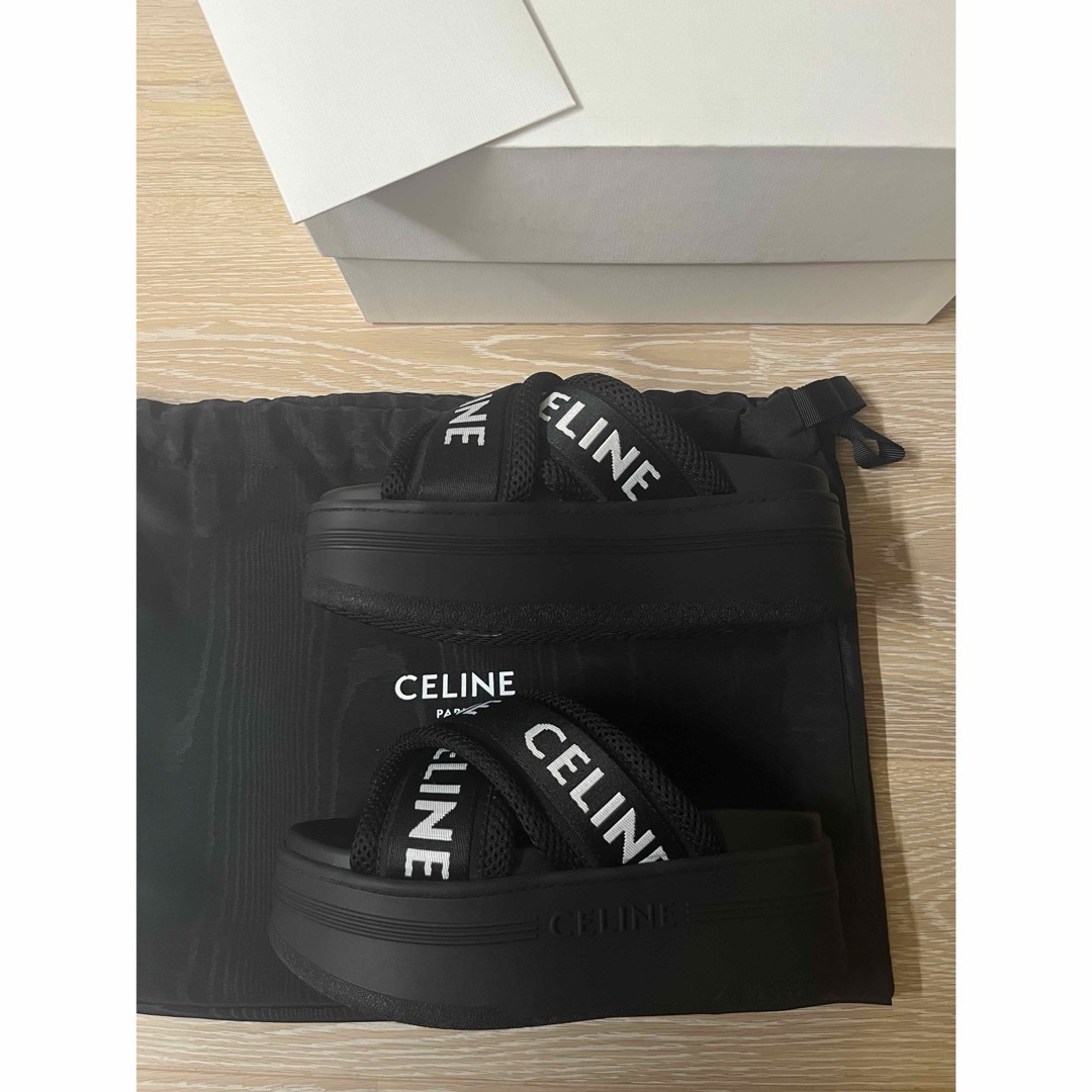 CELINE - 【新品未使用】セリーヌ CELINE BLOCK SLIDE サンダル CELINE - 【新品未使用】セリーヌ CELINE BLOCK SLIDE サンダル