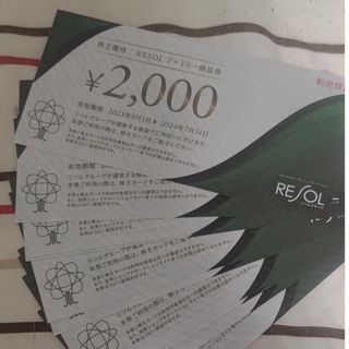 リソル 株主優待2000円×10枚(その他)