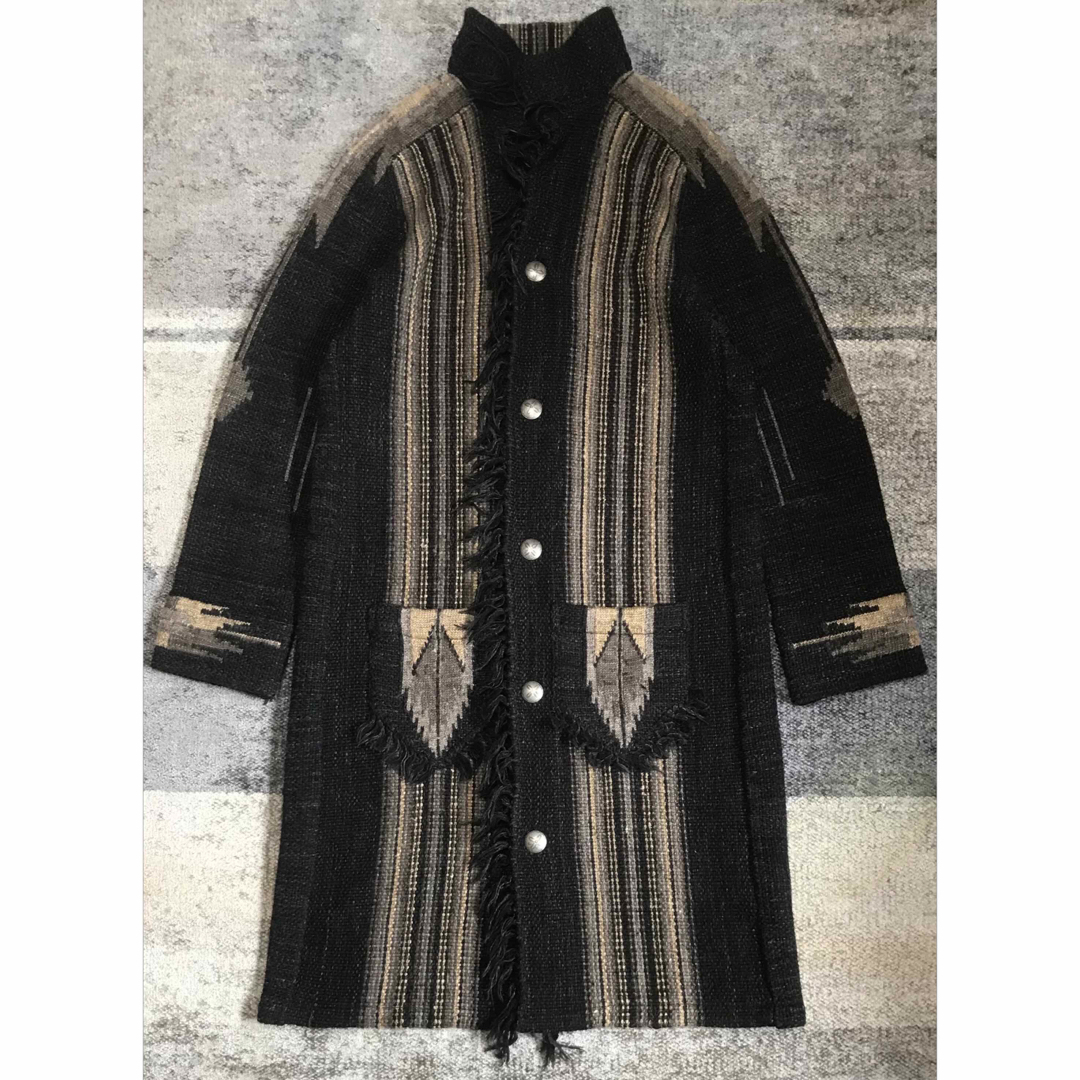 RRL - 最高傑作 別格のチマヨ柄 RRL フリンジ マキシ丈 ニット RRL - 最高傑作 別格のチマヨ柄 RRL フリンジ マキシ丈 ニット