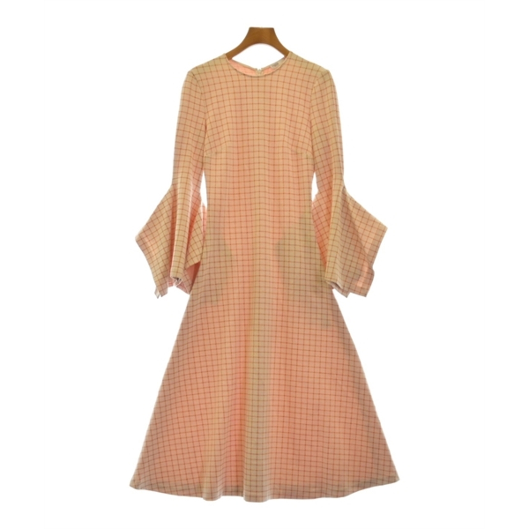 Rosetta Getty ワンピース XS オレンジx白系(チェック) 【古着】【中古】