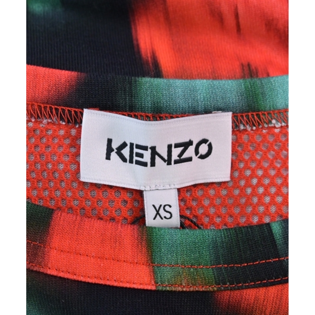 KENZO - KENZO ケンゾー Tシャツ・カットソー XS 赤x緑x黒(花柄