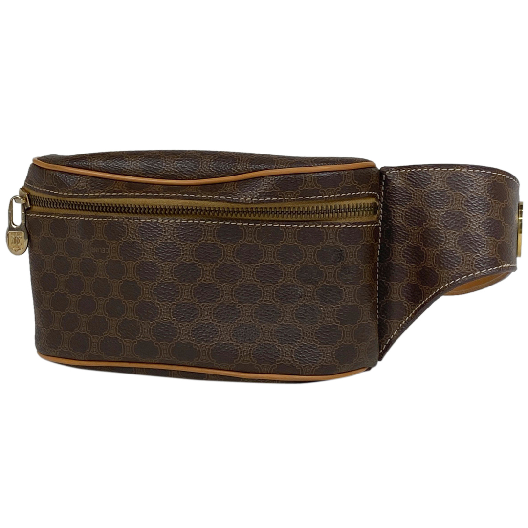 CELINE - セリーヌ マカダム柄 ウエストバッグ レディース 【中古】