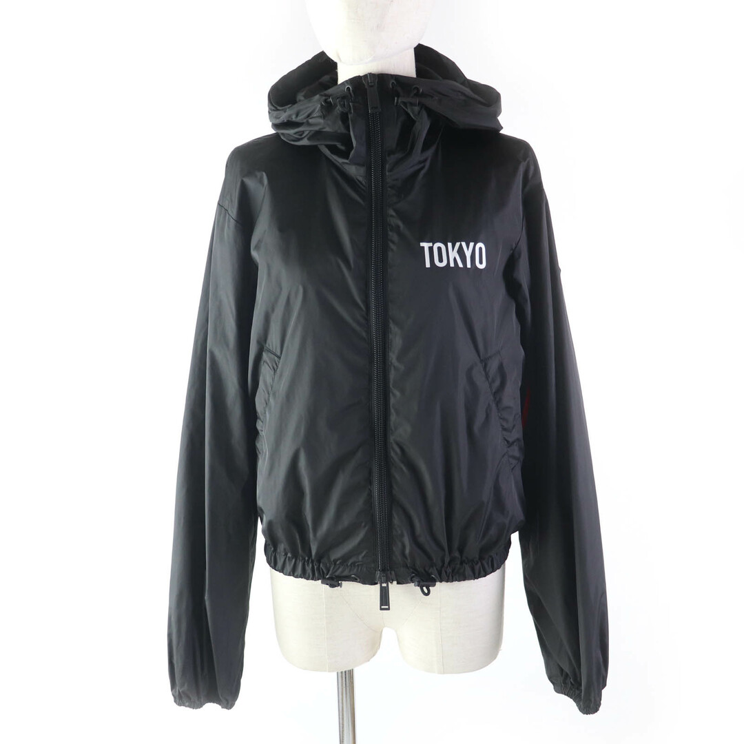 DSQUARED2 - 美品★DSQUARED2 ディースクエアード 20AW S75AM0815 日本限定 オリンピック記念 バックロゴ ZIP UP ナイロンジャケット ブラック 38 イタリア製 正規品 レディース