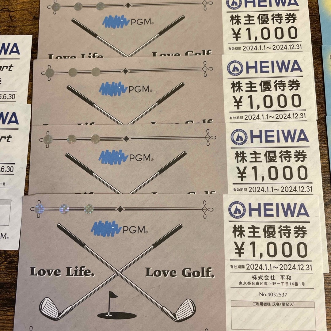 平和HEIWA株主優待券9000円Cool Cart優待券2枚 平和HEIWA株主優待券9000円Cool Cart優待券2枚