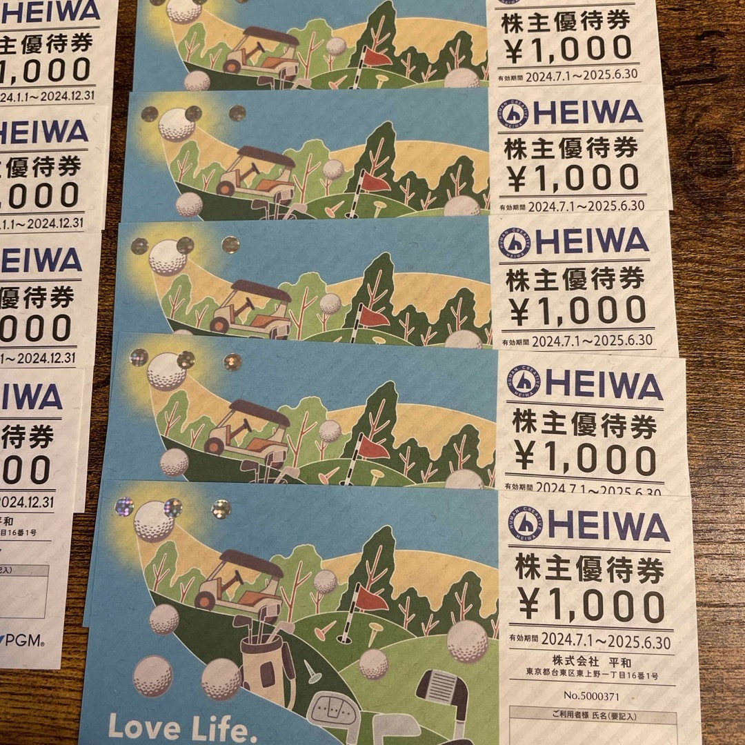 平和HEIWA株主優待券9000円Cool Cart優待券2枚 平和HEIWA株主優待券9000円Cool Cart優待券2枚