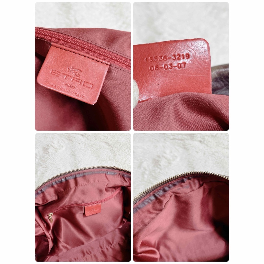 ETRO - 希少 美品 ETRO エトロ ロゴ総柄 オールレザー ETRO - 希少 美品 ETRO エトロ ロゴ総柄 オールレザー