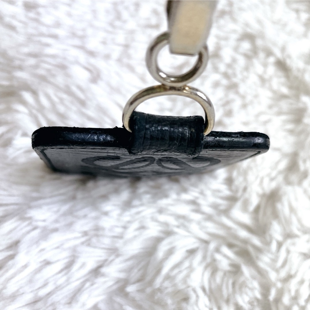 LOEWE - 美品 LOEWE ロエベ アナグラム キーリング レザー LOEWE - 美品 LOEWE ロエベ アナグラム キーリング レザー