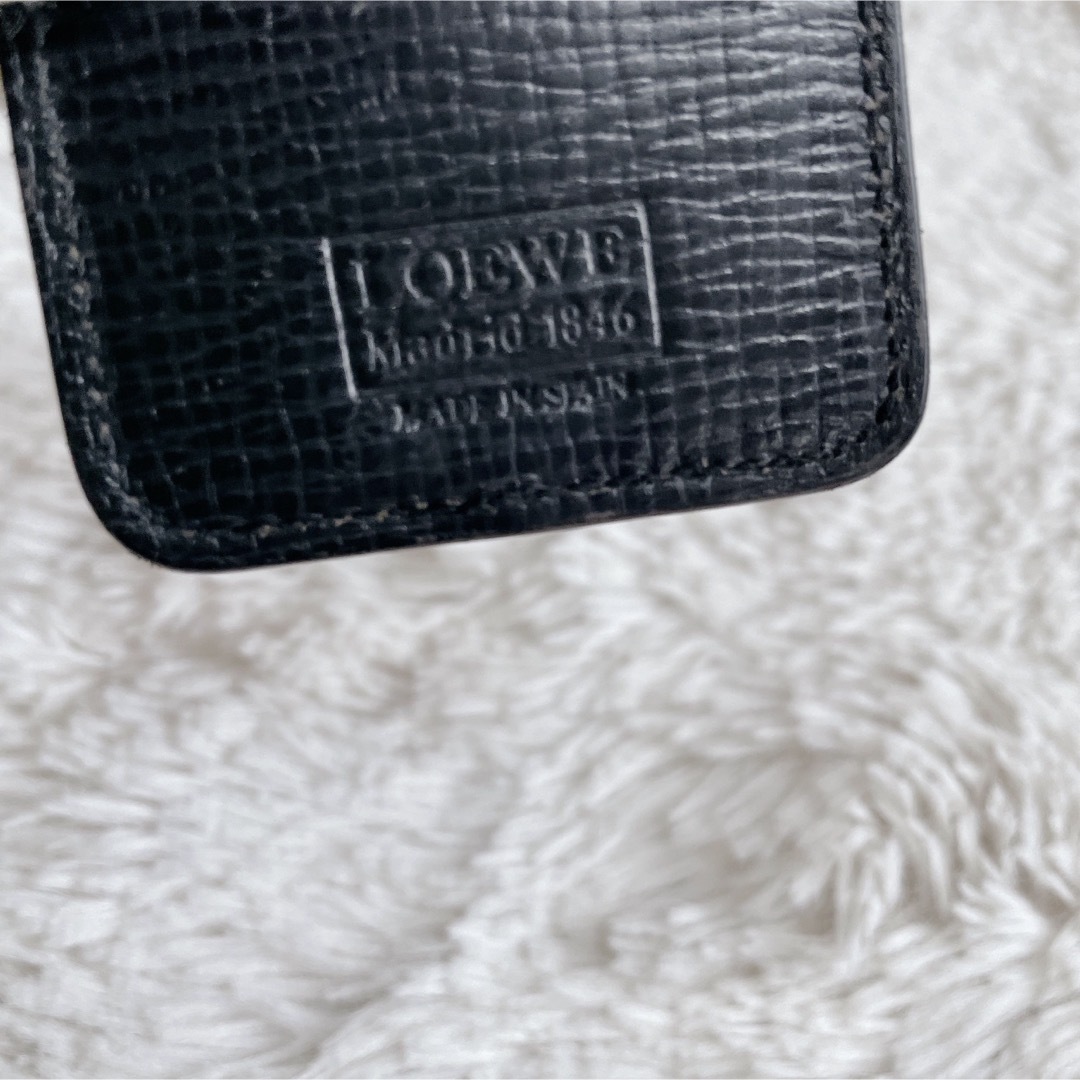 LOEWE - 美品 LOEWE ロエベ アナグラム キーリング レザー LOEWE - 美品 LOEWE ロエベ アナグラム キーリング レザー