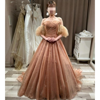 CHICWISH★パールメッシュドッキングパーティードレス☆ ワンショルダーフィッシュテールチュールドレス C71142NY