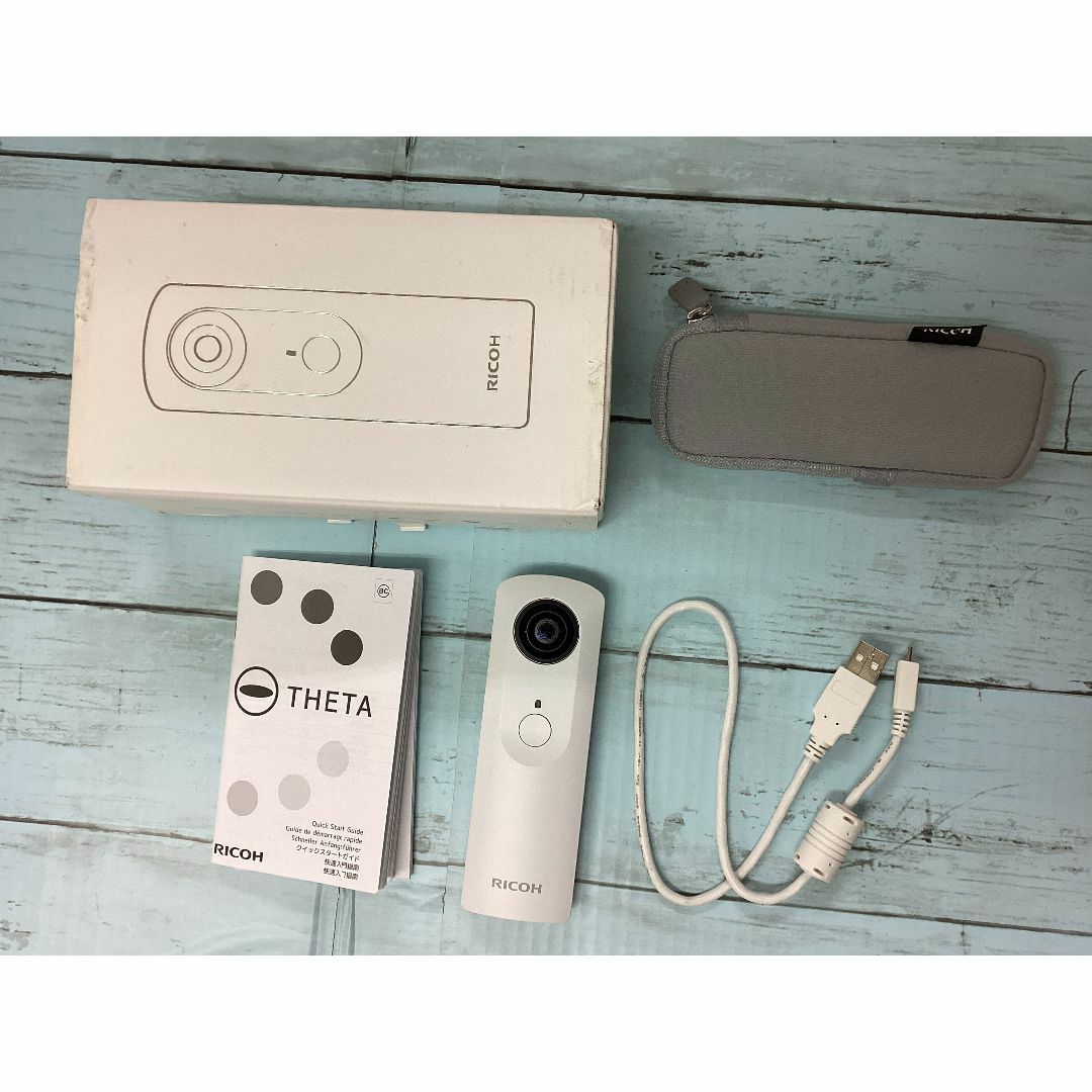 PENTAX - RICOH デジタルカメラ RICOH THETA m15 (ホワイト) 全天球