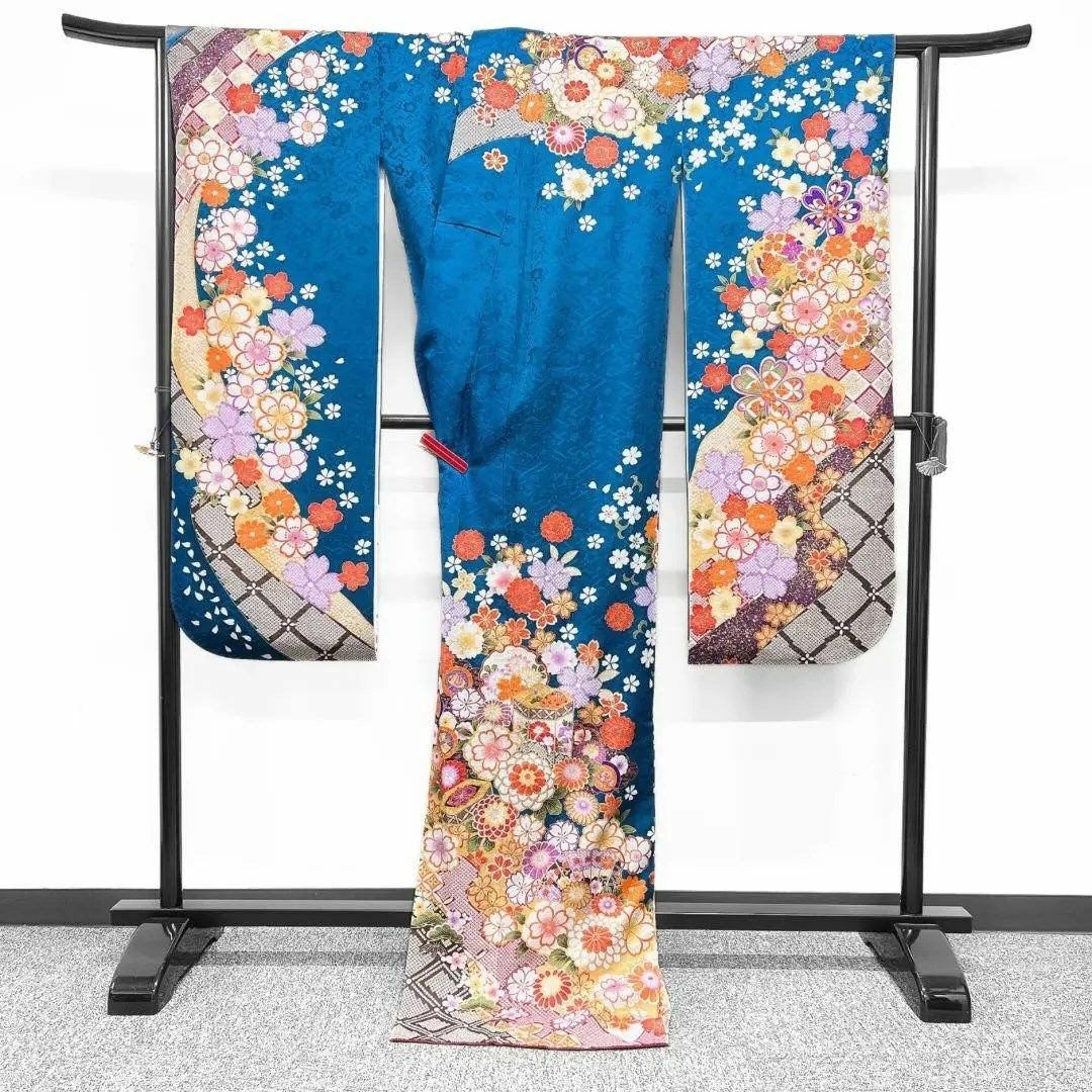振袖 6点セット 花模様 晴れの日 成人式 着物 052w p 振袖 6点セット 花模様 晴れの日 成人式 着物 052w p
