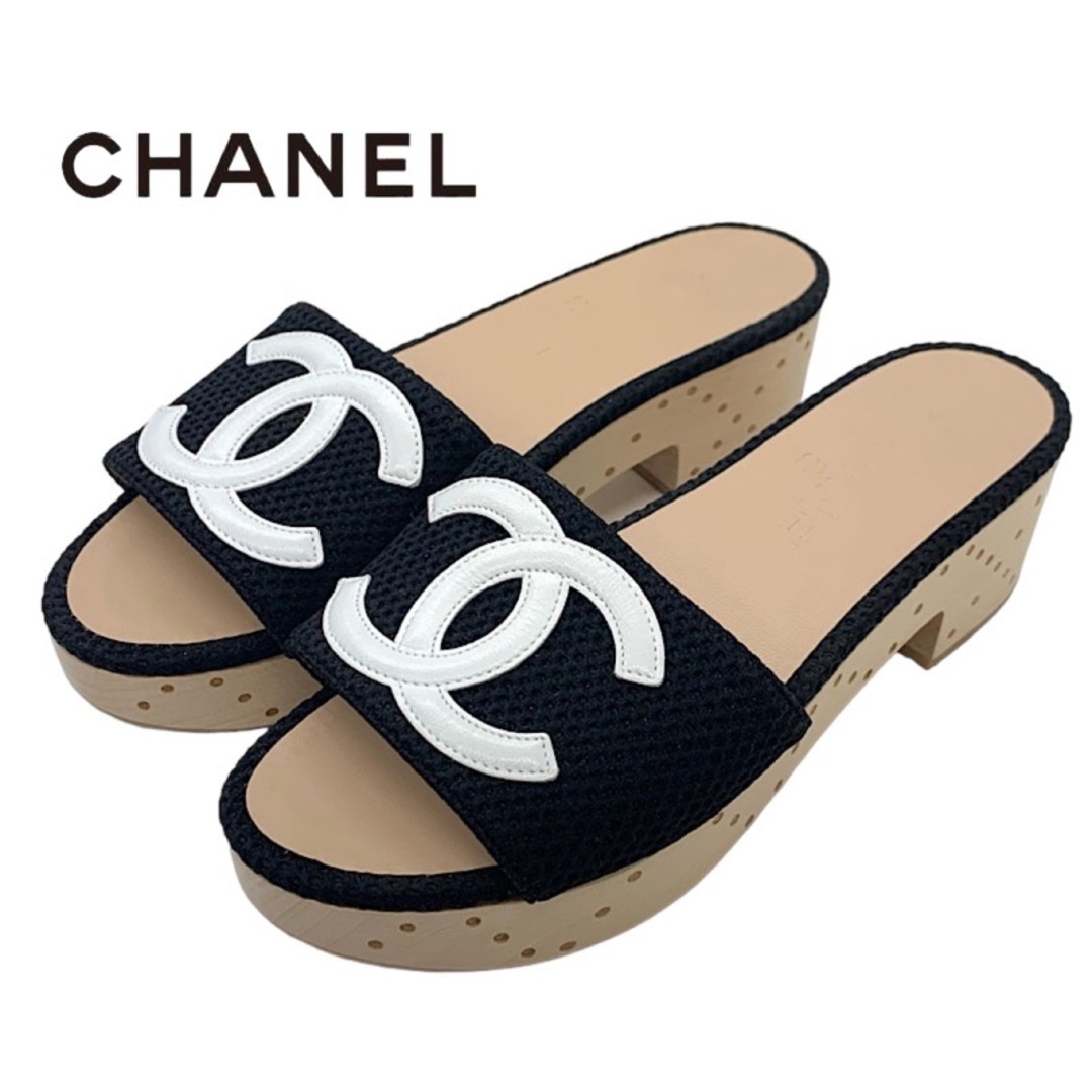 シャネル CHANEL サンダル 靴 シューズ ファブリック レザー シャネル CHANEL サンダル 靴 シューズ ファブリック レザー
