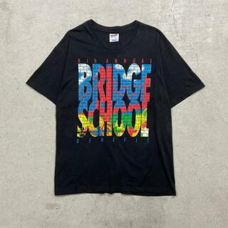 90年代 BRIDGE SCHOOL BENEFIT フェス イベント バンドTシャツ バンT メンズL(Tシャツ(半袖/袖なし))