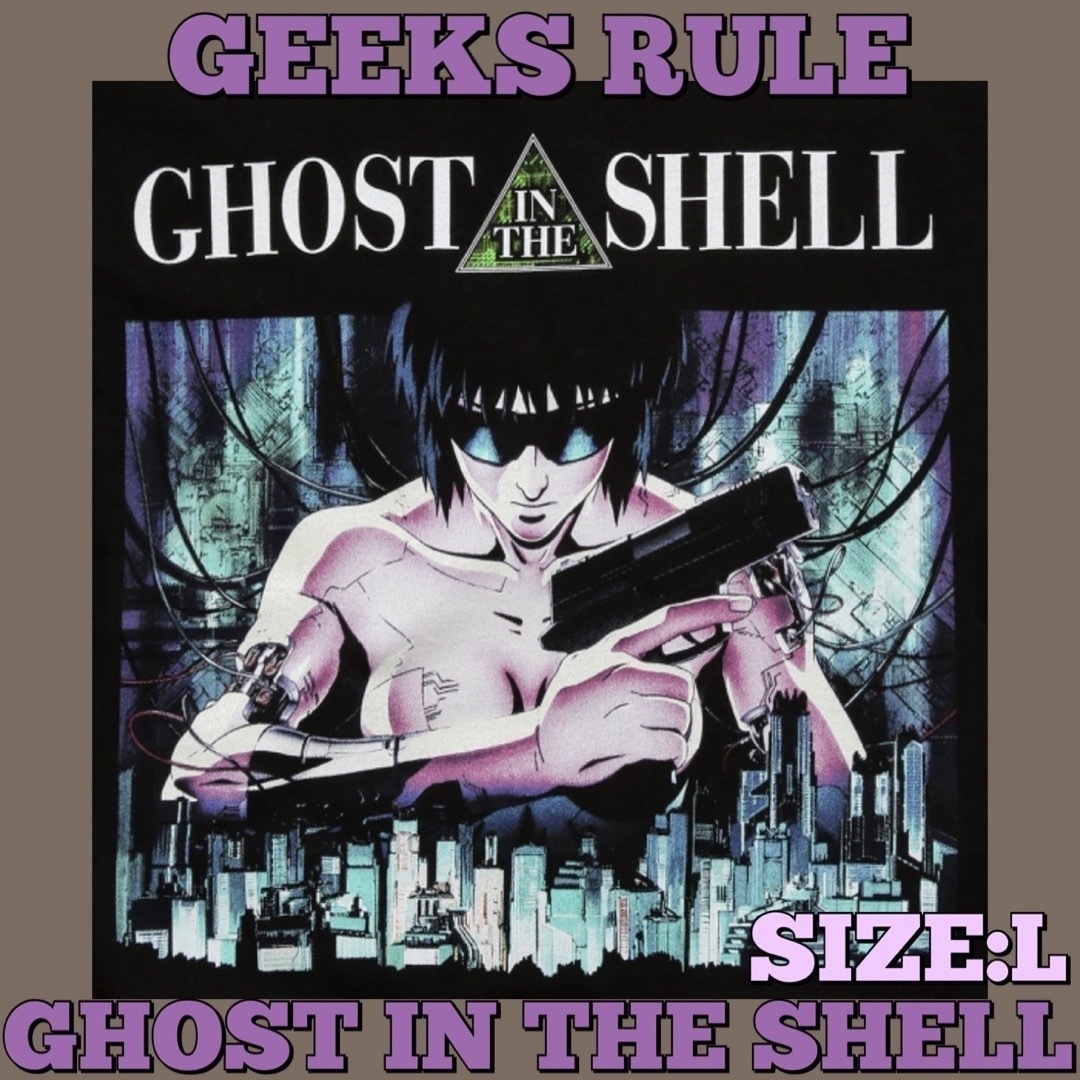 攻殻機動隊 Tシャツ GEEKS RULE ギークス ゴースト Motoko L 攻殻機動隊 Tシャツ GEEKS RULE ギークス ゴースト Motoko L
