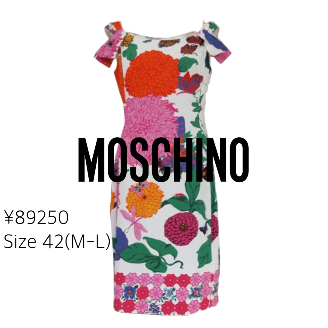 MOSCHINO - 未使用 MOSCHINO モスキーノ フローラル ワンピース MOSCHINO - 未使用 MOSCHINO モスキーノ フローラル ワンピース