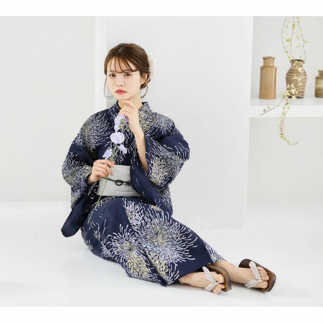 浴衣 セット 浴衣セット ゆかた 大人 レディース 新品 紺 花火 浴衣 セット 浴衣セット ゆかた 大人 レディース 新品 紺 花火