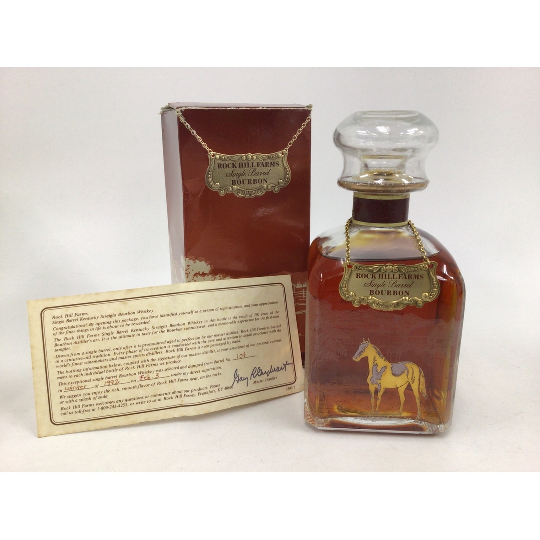 ウイスキー ロックヒルファーム シングルバレル 750ml 42 ウイスキー ロックヒルファーム シングルバレル 750ml 42