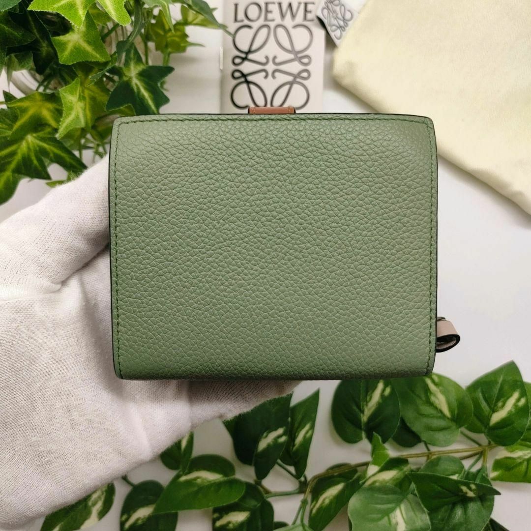 ロエベ 二つ折り財布 コンパクトジップウォレット ローズマリー ロエベ 二つ折り財布 コンパクトジップウォレット ローズマリー