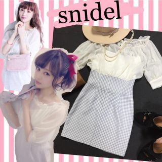 スナイデル(SNIDEL)のsnidel ドッキングワンピ(ミニワンピース)