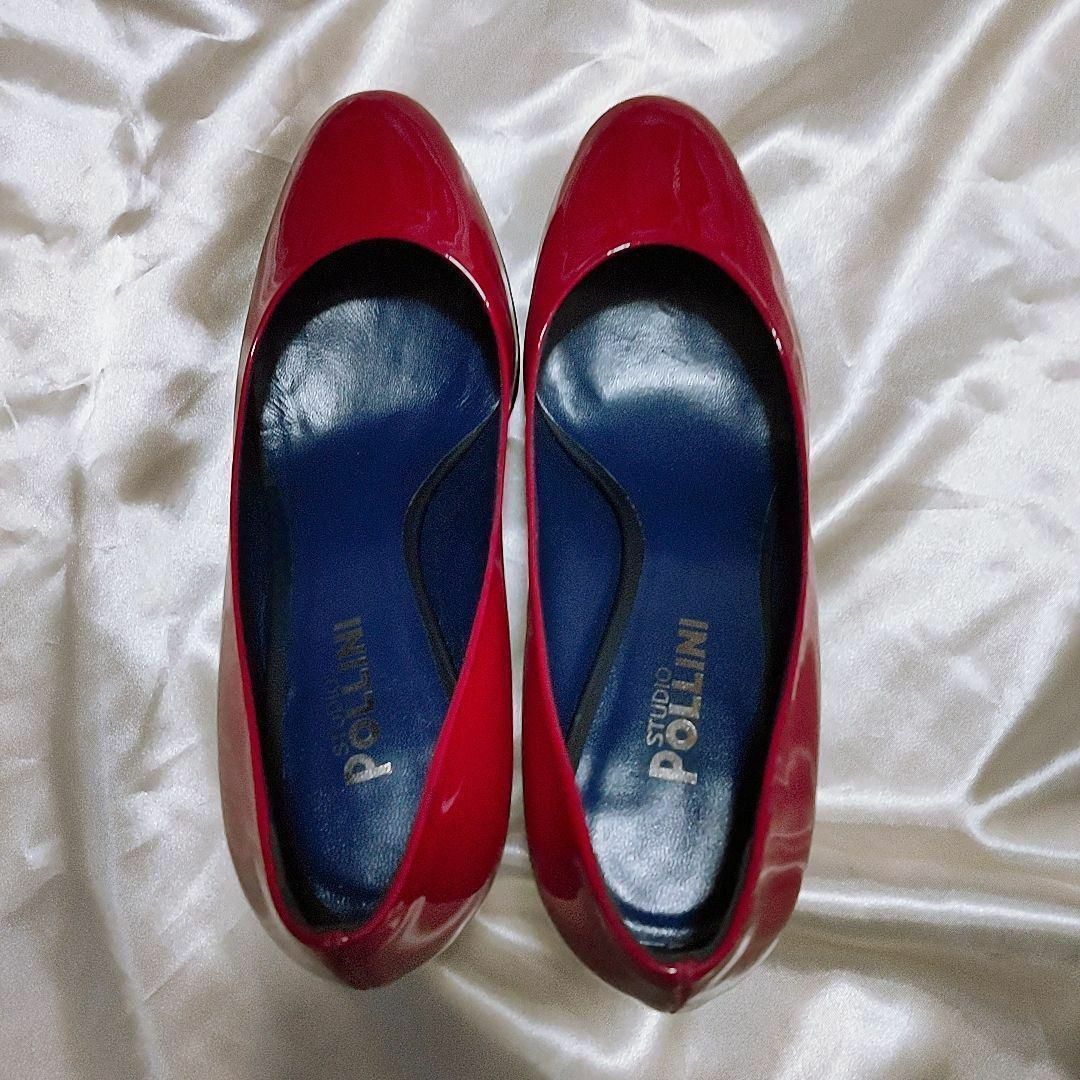 美品】STUDIO POLLINI エナメル ハイヒール レッド 37の通販 by 美品】STUDIO POLLINI エナメル ハイヒール レッド 37の通販 by