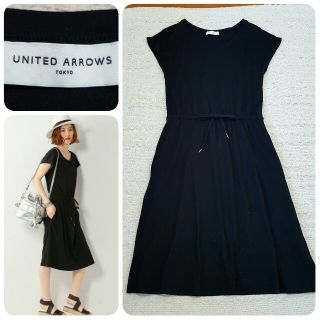 ユナイテッドアローズ(UNITED ARROWS)の定価16200円 ジャージーOP / ジャーナルスタンダード アーバンリサーチ(ひざ丈ワンピース)