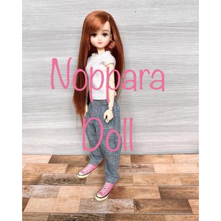 ピンクステッチのラブなジーパン(人形)