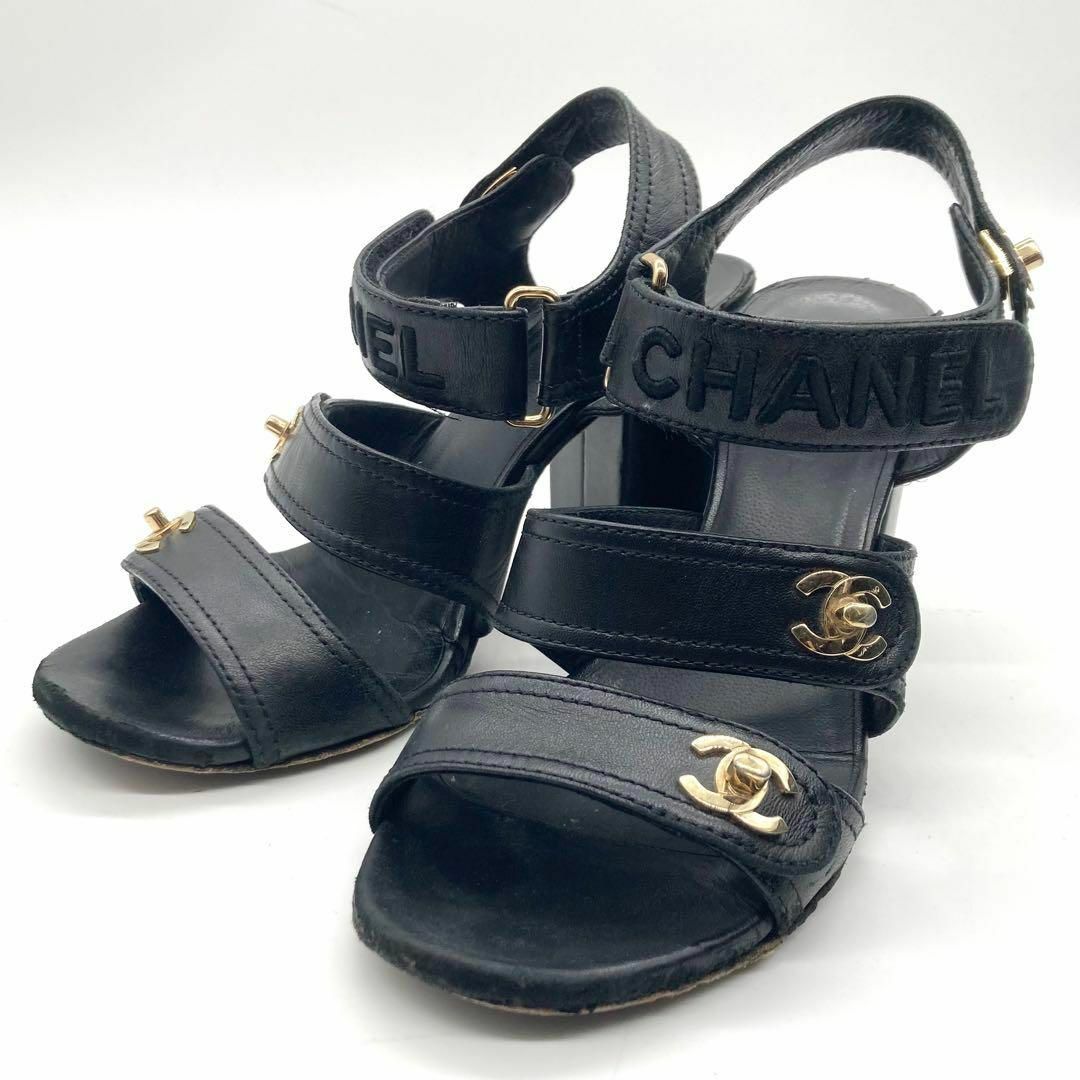 CHANEL - 【箱付き☆大人気】CHANEL サンダル ハイヒール ココ CHANEL - 【箱付き☆大人気】CHANEL サンダル ハイヒール ココ