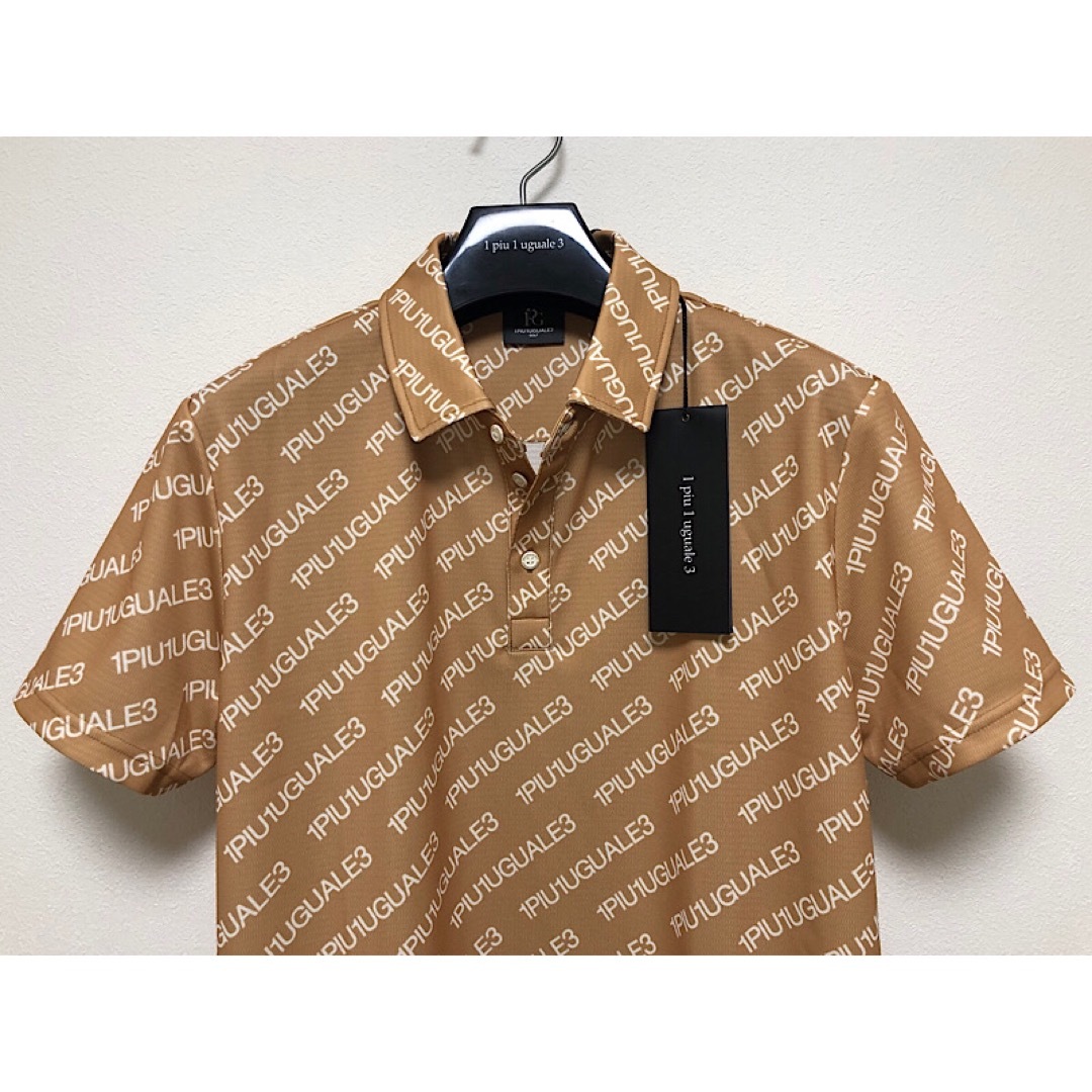 新品1PIU1UGUALE3 GOLF22SS定価3.6万ロゴ総柄ポロシャツ 新品1PIU1UGUALE3 GOLF22SS定価3.6万ロゴ総柄ポロシャツ