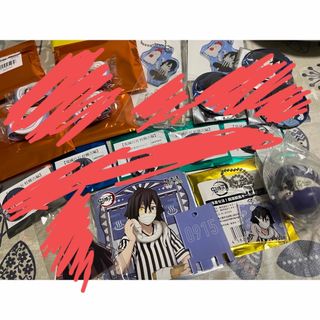鬼滅の刃 伊黒小芭内 5点セット 極楽湯 ローソン(キャラクターグッズ)