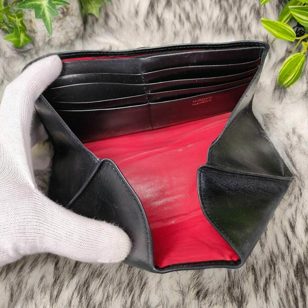 HIROKO HAYASHI - ヒロコハヤシ 長財布 ブラック サルーテ HIROKO HAYASHI - ヒロコハヤシ 長財布 ブラック サルーテ