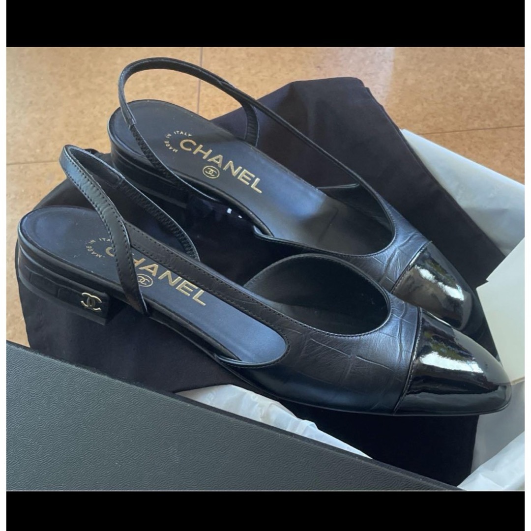 CHANEL シャネル☆スリングバックシューズ☆パンプス☆36.5 CHANEL シャネル☆スリングバックシューズ☆パンプス☆36.5