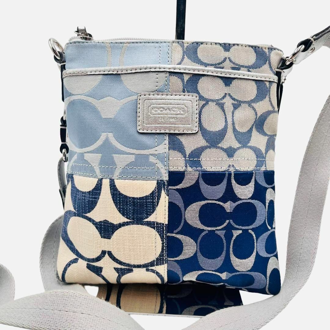 COACH - 美品✨COACH コーチ ショルダーバッグ デニムパッチ COACH - 美品✨COACH コーチ ショルダーバッグ デニムパッチ