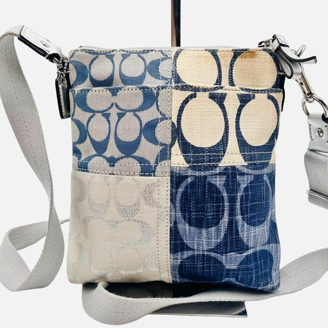 COACH - 美品✨COACH コーチ ショルダーバッグ デニムパッチ COACH - 美品✨COACH コーチ ショルダーバッグ デニムパッチ