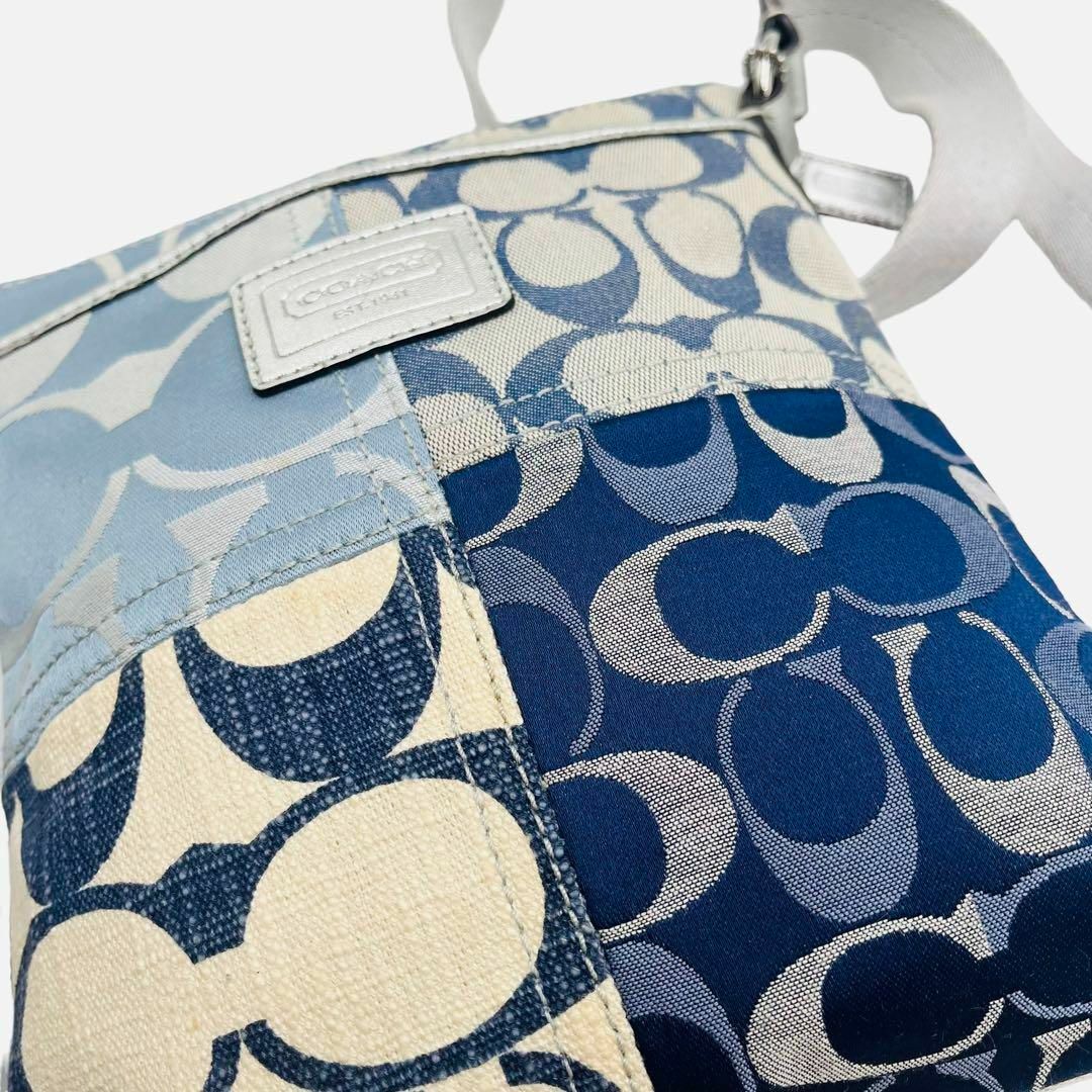 COACH - 美品✨COACH コーチ ショルダーバッグ デニムパッチ COACH - 美品✨COACH コーチ ショルダーバッグ デニムパッチ