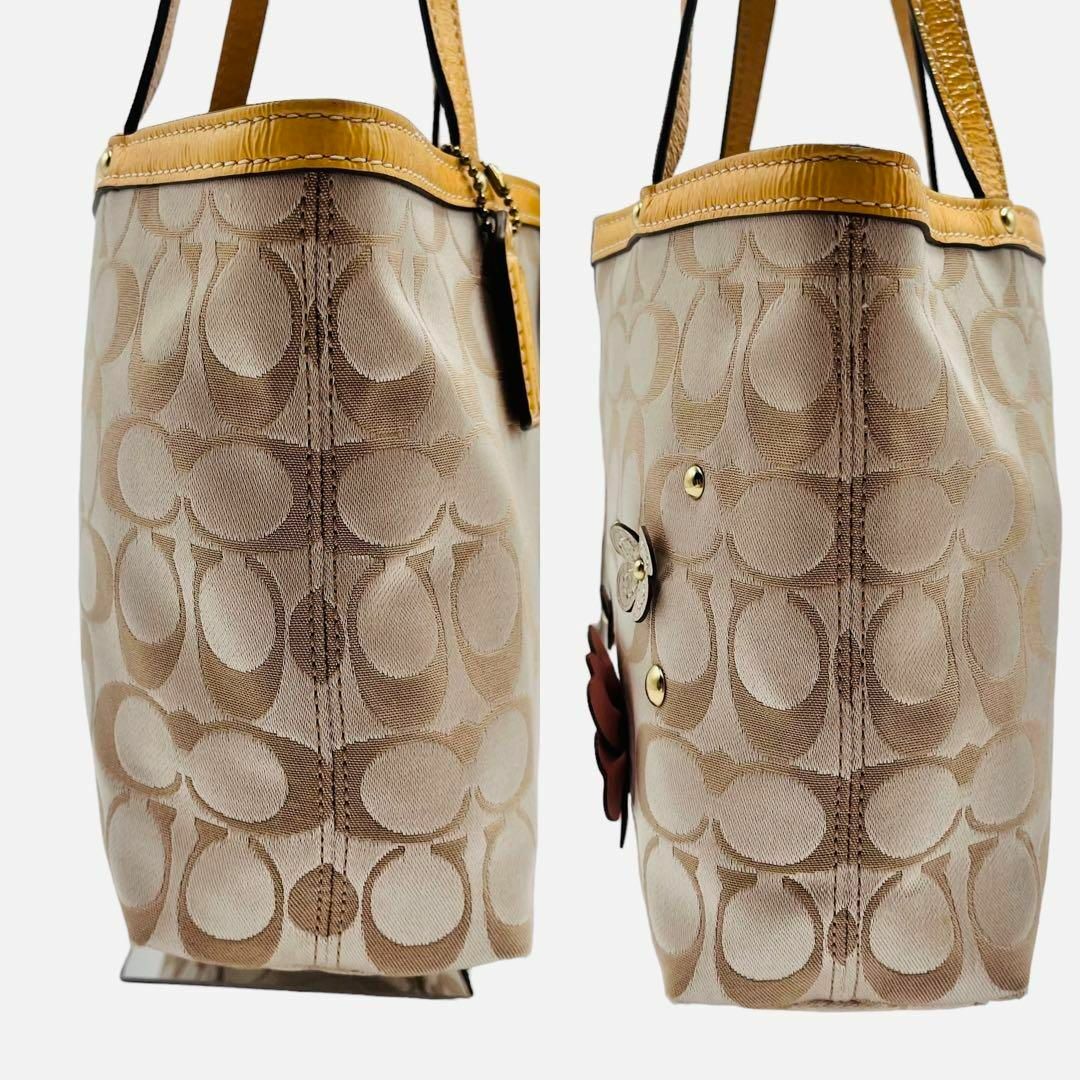 COACH - 極美品✨COACH コーチ ミニトートバッグ ティーローズ COACH - 極美品✨COACH コーチ ミニトートバッグ ティーローズ
