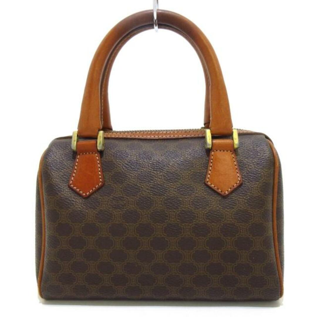 【CELINE】ハンドバッグ マカダム柄 PVC ダークブラウン 【CELINE】ハンドバッグ マカダム柄 PVC ダークブラウン
