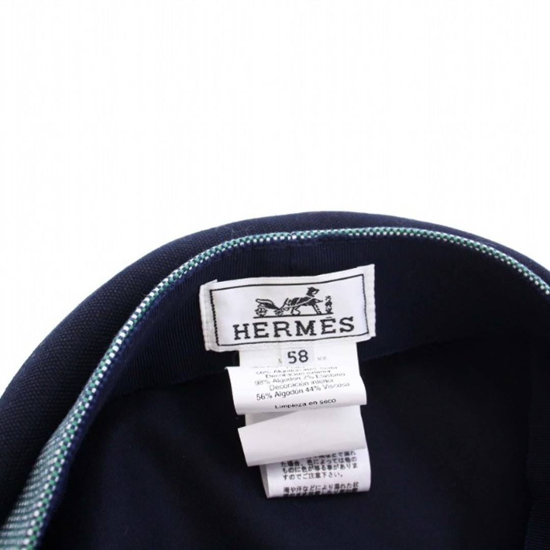 エルメス HERMES 近年モデル セリエ キャスケット 帽子 58 エルメス HERMES 近年モデル セリエ キャスケット 帽子 58