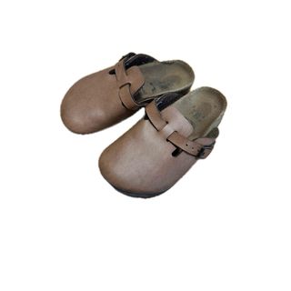 ビルケンシュトック(BIRKENSTOCK)のビルケンシュトック　キッズ　本革　スリッポン　ボストン　サンダル　18cm(サンダル)