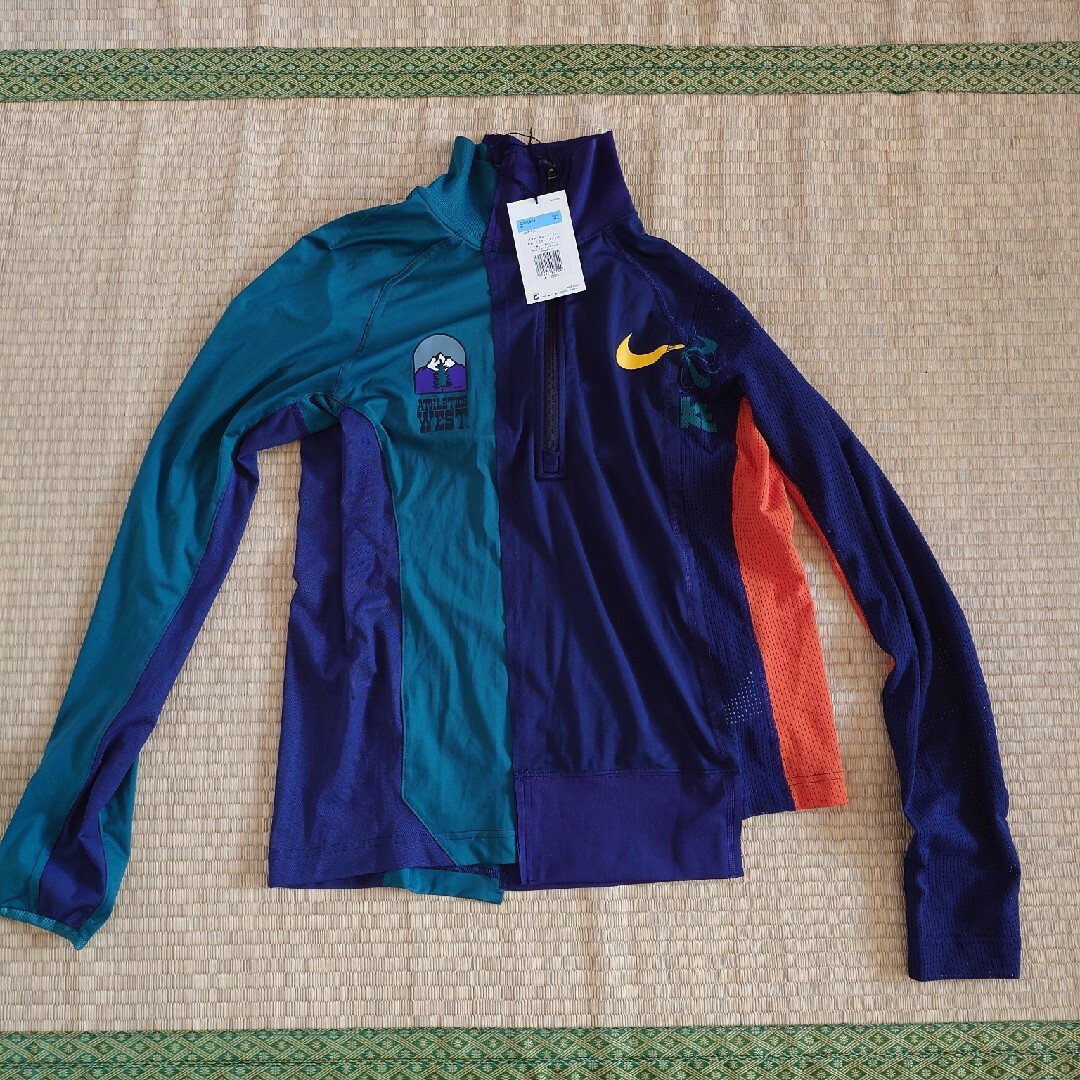 NIKE - nike x sacai ハーフジップ ランニングジャケットの通販 NIKE - nike x sacai ハーフジップ ランニングジャケットの通販