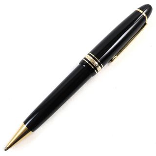 モンブラン(MONTBLANC)の良品○MONTBLANC モンブラン マイスターシュテュック グラン ロゴ刻印 ホワイトスター ツイスト式 ボールペン ブラック ゴールド ドイツ製 筆記確認済み(ペン/マーカー)