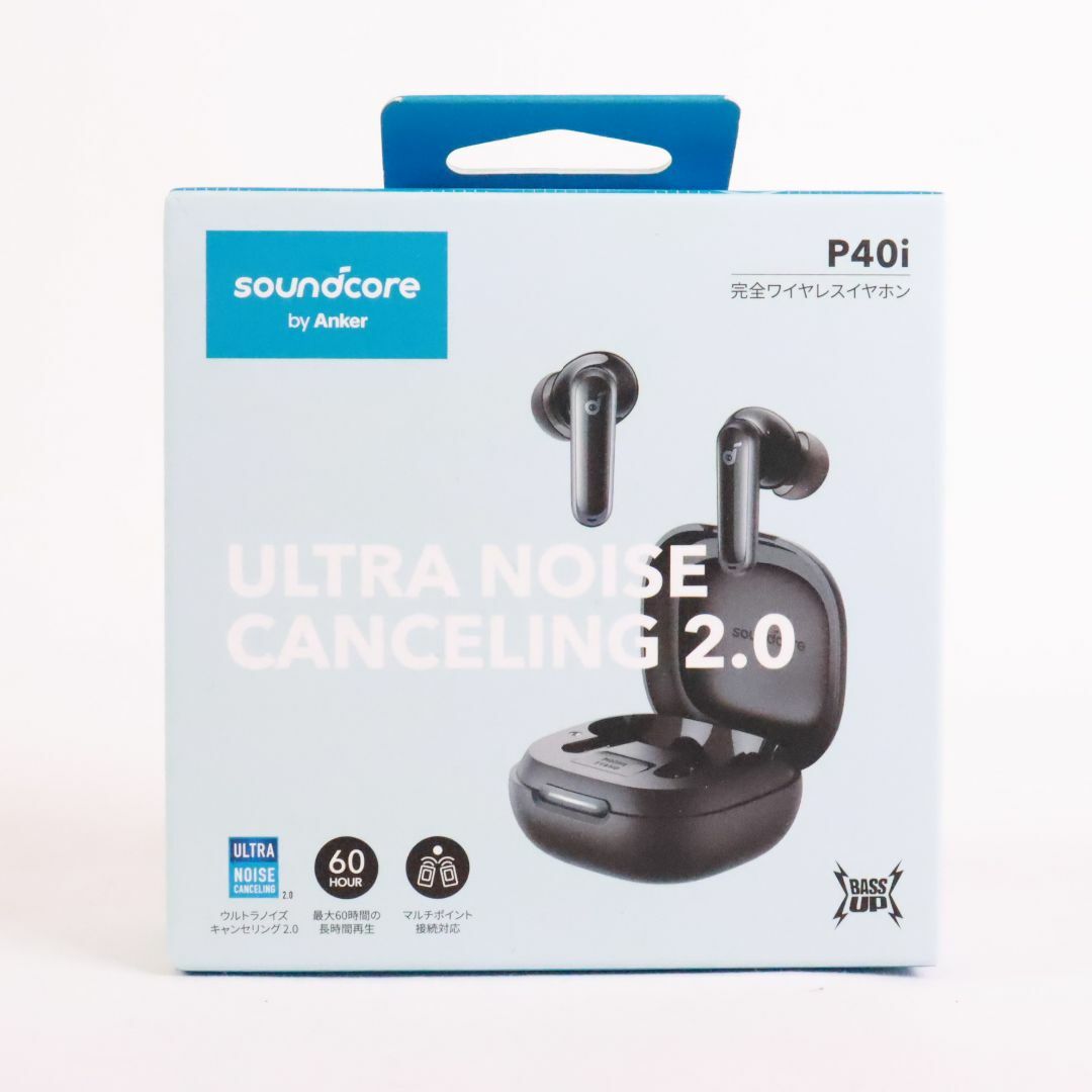 Anker - Anker Soundcore P40i (Bluetooth 5.3) 【完全ワイヤレスイヤホン/ウルトラノイズキャンセリング 2.0 / マルチポイント接続 / 最大60時間再生 / PSE技術基準適合】①